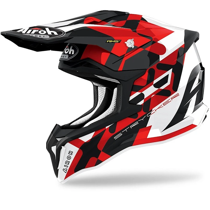 Airoh Strycker XXX Red Gloss шлем внедорожный
