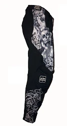 Blind Pigeon Chicano мотоштаны кросс, черно-серый