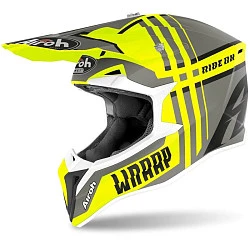 Airoh Wraap Broken шлем внедорожный, желто-серый