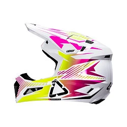Leatt Kit Moto 3.5 V26 Storm Pink шлем кроссовый + Vizion 3.5 мотоочки