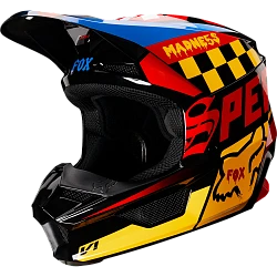 Fox Racing V1 Czar 2019 шлем кроссовый, черно-желтый