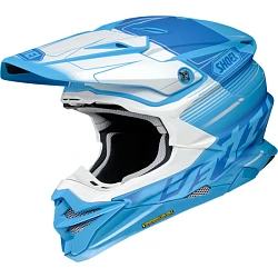 Shoei VFX-WR Zinger TC-2 шлем кроссовый, сине-белый