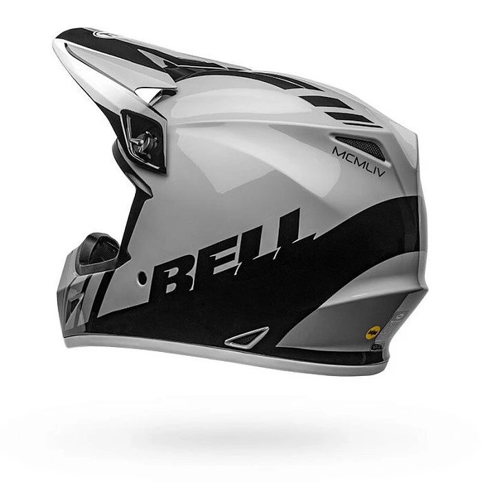Bell MX-9 Mips Dash Gloss Gray /Black /White шлем кроссовый