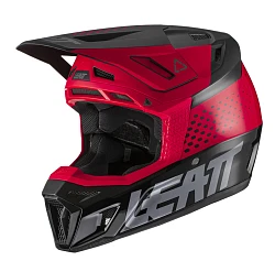 Leatt Kit Moto 8.5 V22 Red шлем кроссовый + Velocity 5.5 мотоочки