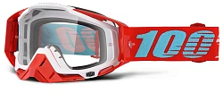 100% Racecraft Kepler Clear Lens мотоочки, красный
