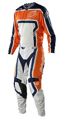 Troy Lee Designs GP Air Factory комплект, оранжево-бело-синий