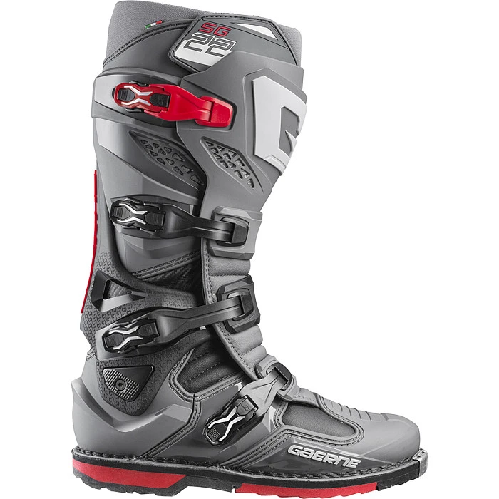 Gaerne SG22 Anthracite/Black/Red мотоботы кроссовые