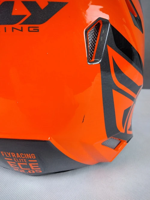 Fly Racing Elite Vigilant шлем кроссовый подростковый, оранжево-черный (уценка)