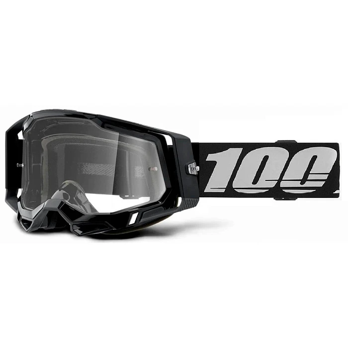 100% Racecraft 2 Black / Clear Lens мотоочки