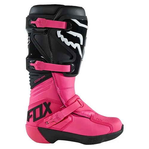 Fox Comp Womens 2023 мотоботы женские, чёрно-розовый