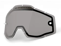 100% Racecraft/Accuri/Strata Vented Dual Smoke линза двойная, серый
