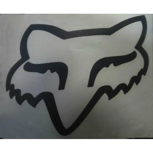 Fox наклейка плоттерная (10x8 см), черный