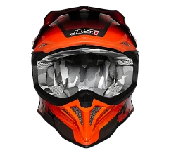 Just1 J39 Reactor Fluo Orange-Black шлем кроссовый