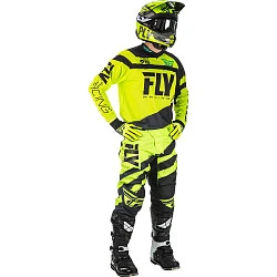 Fly Racing F-16 2018 джерси подростковая, черно-желтый