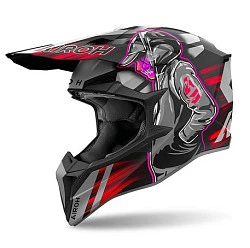 Airoh Wraaap Cyber Red Matt шлем внедорожный
