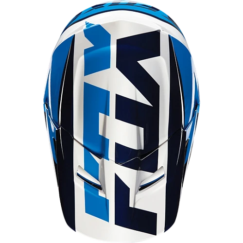 Fox Racing V1 Mako шлем кроссовый, бело-синий