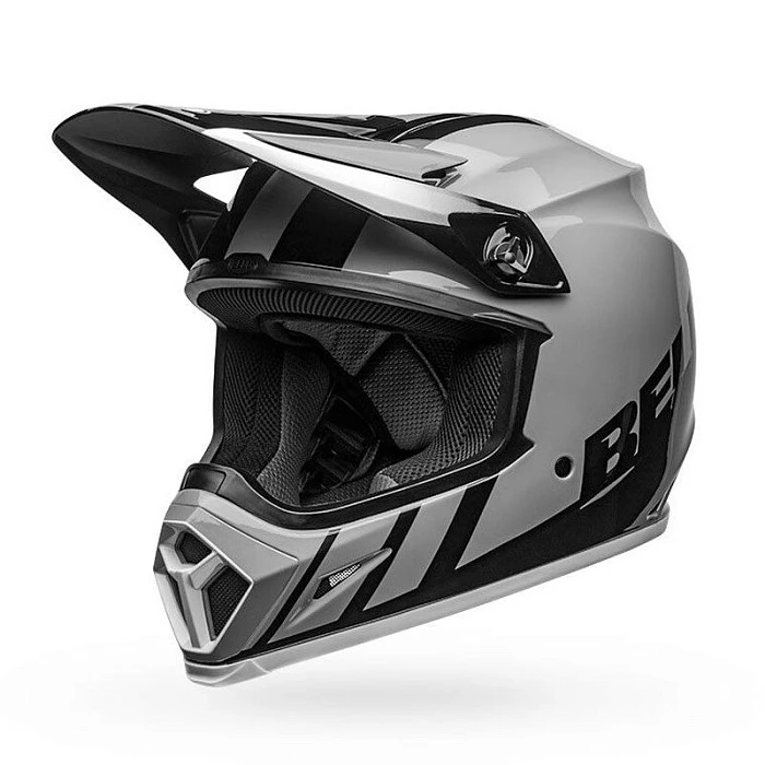 Bell MX-9 Mips Dash Gloss Gray /Black /White шлем кроссовый