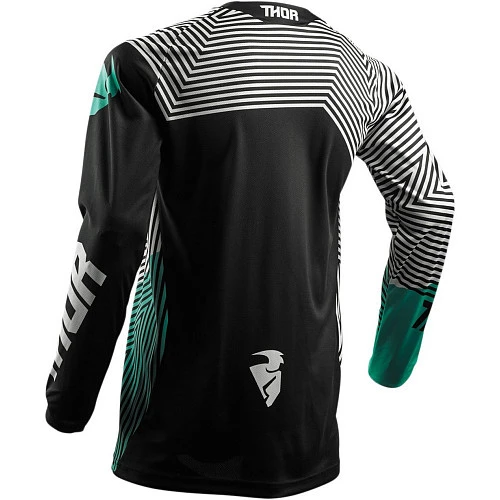 Thor Pulse Geotec джерси, черно-белый