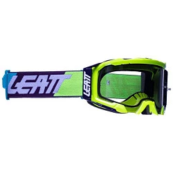 Leatt Velocity 5.5 Neon Yellow / Light Grey 58% мотоочки, двойная линза