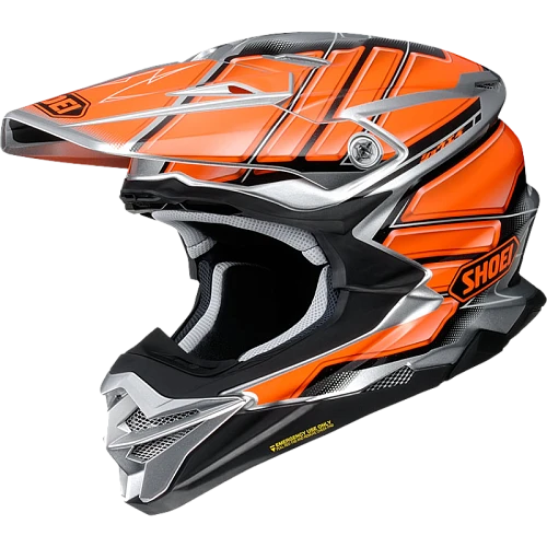 Shoei VFX-WR Glaive TC-8 шлем кроссовый, серо-оранжевый