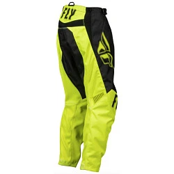 Fly Racing F-16 2023 Black/Hi-Vis мотоштаны подростковые