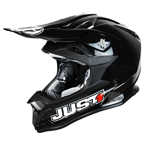 Just1 J32 PRO Solid шлем кроссовый, черный матовый