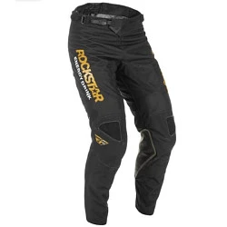 Fly Racing Kinetic Rockstar 2022 мотоштаны, черно-золотой