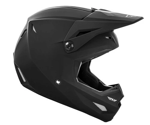 Fly Racing Kinetic Solid шлем кроссовый, черный матовый