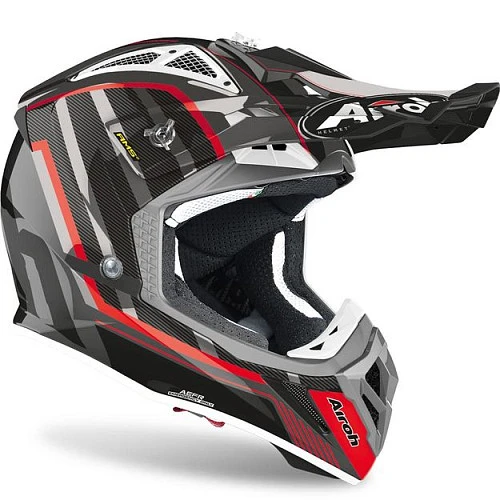 Airoh Aviator 2.3 Glow Chrome Grey шлем внедорожный, серый