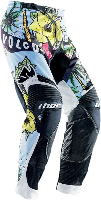 Thor Core Volcom Aloha мотоштаны кросс, сине-черно-зеленый