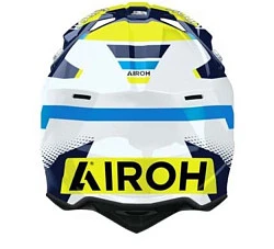 Airoh Wraaap Vision Yellow-Blue шлем внедорожный, желто-синий