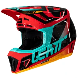 Leatt Kit Moto 7.5 V25 Red шлем кроссовый + Velocity 4.5 мотоочки