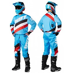 Shift Racing White Tarmac 2017 шлем кроссовый, голубой