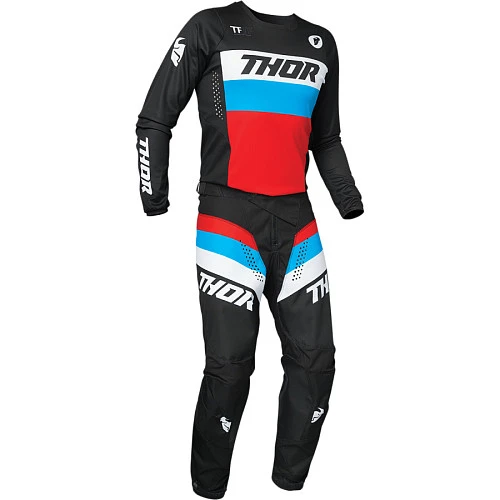 Thor Pulse Racer Black/Red/Blue джерси, черно-красно-синий