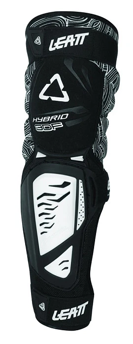 Leatt 3DF Hybrid EXT наколенники, черно-белый