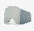 100% Racecraft/Accuri/Strata Anti-Fog Injected Silver Flash Mirror линза