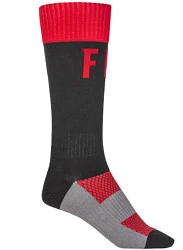 Fly Racing MX Pro Thin мотоноски, красно-черный