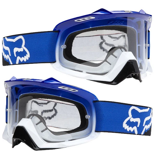 Fox Air Space Blue White Fade мотоочки, сине-белый