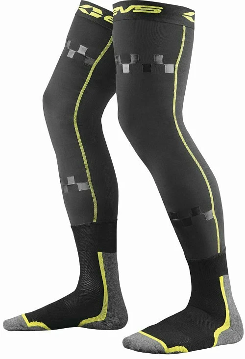 EVS Fusion Riding Yellow/Black чулки под наколенники с носком