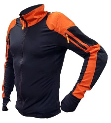 Kirasir джемпер с защитой локтей и плеч, черно-оранжевый