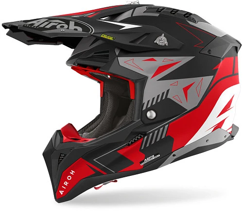 Airoh Aviator 3 Spin Red Matt шлем внедорожный, красный матовый