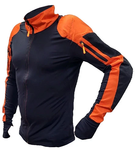 Kirasir джемпер с защитой локтей и плеч, черно-оранжевый