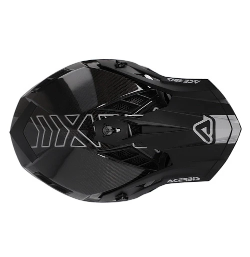 Acerbis Steel Carbon 22-06 Black/Grey шлем внедорожный, черно-серый