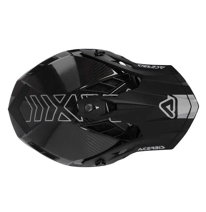 Acerbis Steel Carbon 22-06 Black/Grey шлем внедорожный, черно-серый
