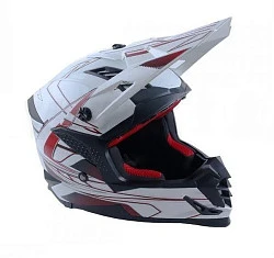 Ataki SC-16 Rift шлем кроссовый, бело-красный