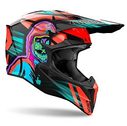 Airoh Wraaap Cyber Orange Gloss шлем внедорожный