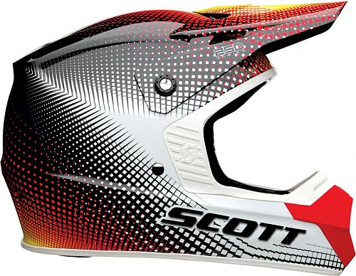 Scott 250 Gamma шлем кроссовый, красно-черный (уценка)