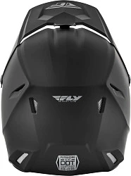 Fly Racing Elite Solid шлем кроссовый, черный матовый