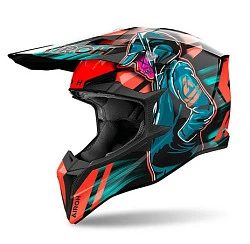 Airoh Wraaap Cyber Orange Gloss шлем внедорожный