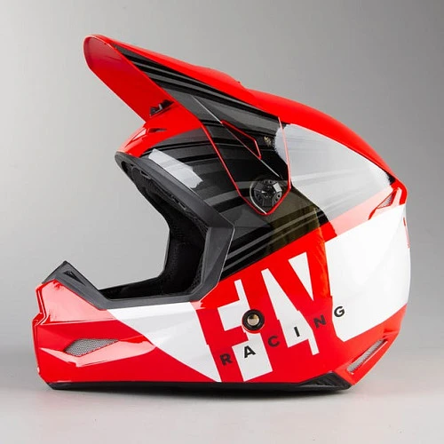 Fly Racing Kinetic K220 2020 шлем кроссовый, красно-черно-белый